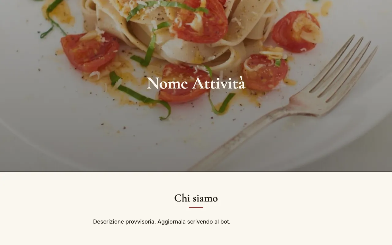 Anteprima del modello Classico Ristorante