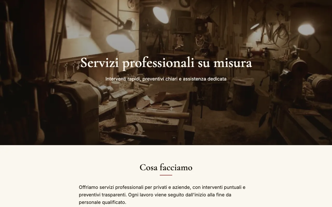 Anteprima del modello Classico Servizi
